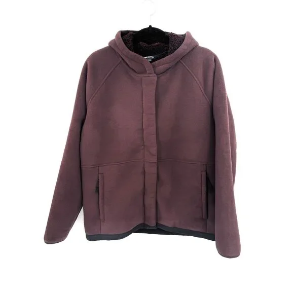 OUTDOOR RESEARCH Brown Juneau Fleece Hoodie Sweater Coat Size L Large
